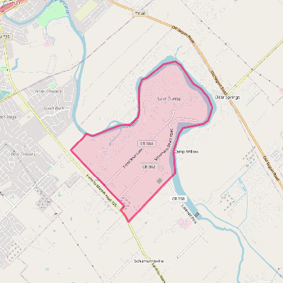 Map of Lake Dunlap