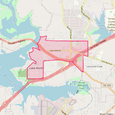 Map of Lake Worth