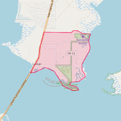 Map of Lamar