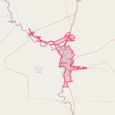 Map of Laredo