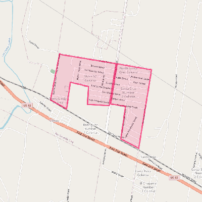 Map of Las Lomas