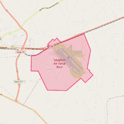 Map of Laughlin AFB