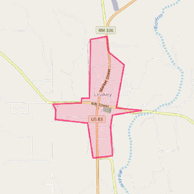 Map of Leakey