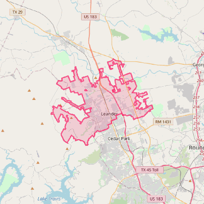 Map of Leander