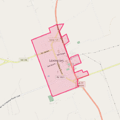 Map of Lexington