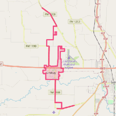 Map of Lindsay