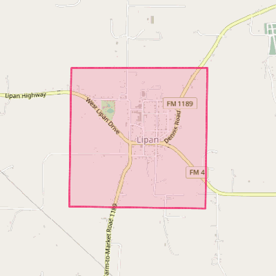 Map of Lipan