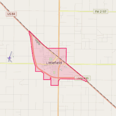 Map of Littlefield