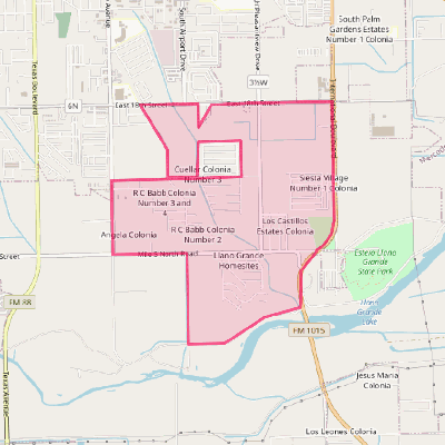 Map of Llano Grande