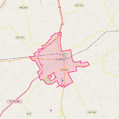 Map of Lockhart