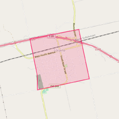 Map of Loraine