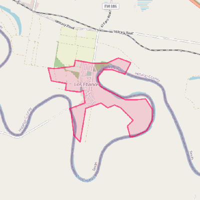 Map of Los Ebanos