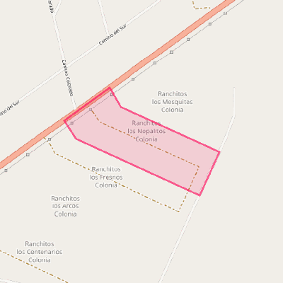 Map of Los Nopalitos