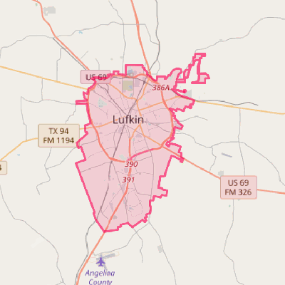 Map of Lufkin