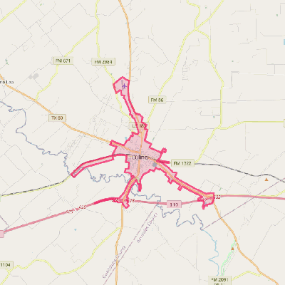 Map of Luling