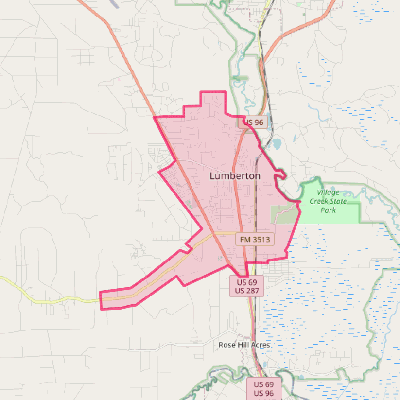 Map of Lumberton