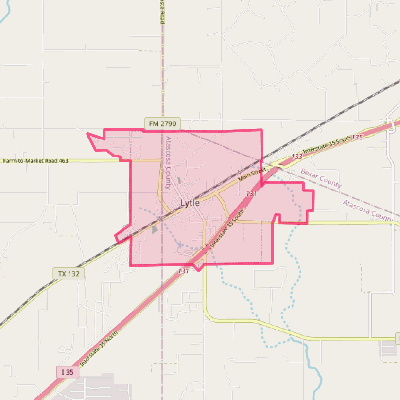 Map of Lytle