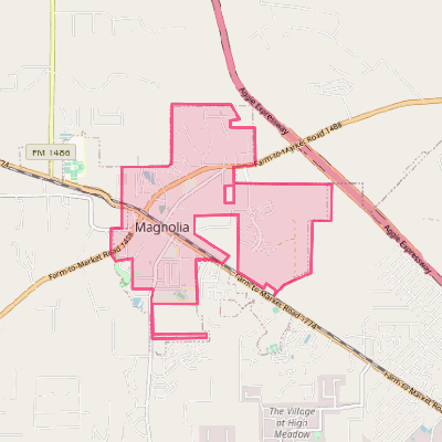 Map of Magnolia