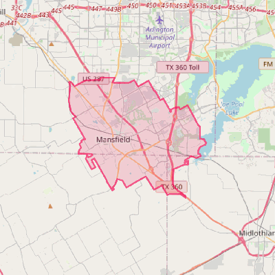 Map of Mansfield