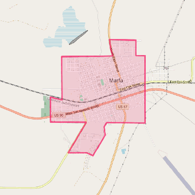 Map of Marfa