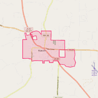 Map of Mason