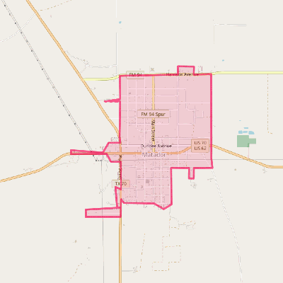 Map of Matador