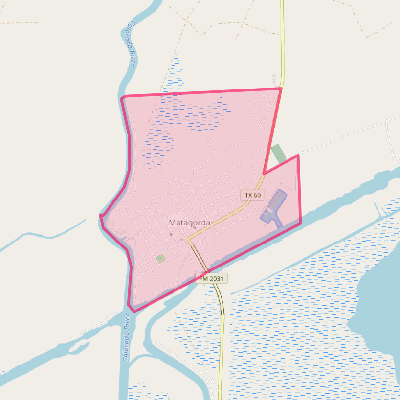 Map of Matagorda