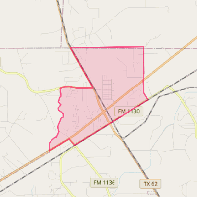 Map of Mauriceville