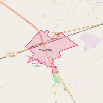 Map of McCamey