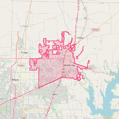 Map of McKinney