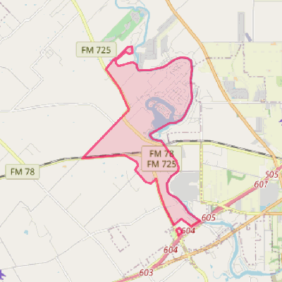 Map of McQueeney