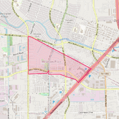 Map of Meadows Place