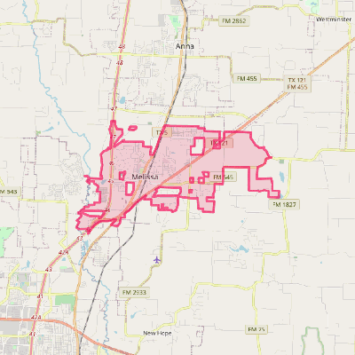 Map of Melissa