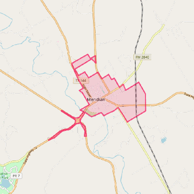 Map of Meridian