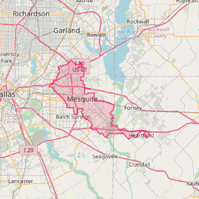 Map of Mesquite