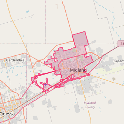 Map of Midland