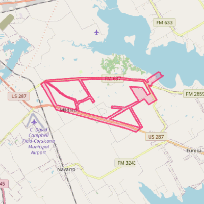 Map of Mildred