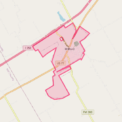 Map of Milford