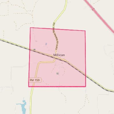 Map of Millican