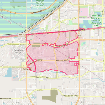 Map of Mission Bend