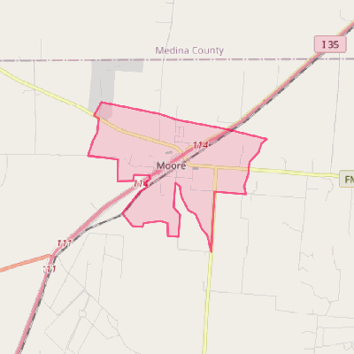 Map of Moore