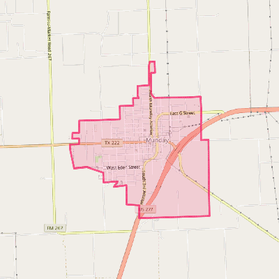 Map of Munday