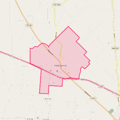 Map of Myrtle Springs