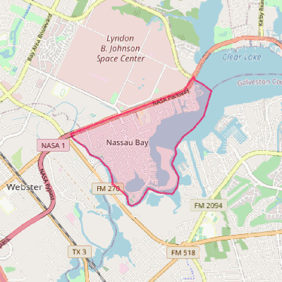 Map of Nassau Bay