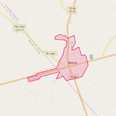 Map of Nixon