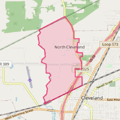 Map of North Cleveland