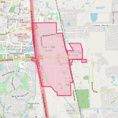 Map of Oak Ridge North