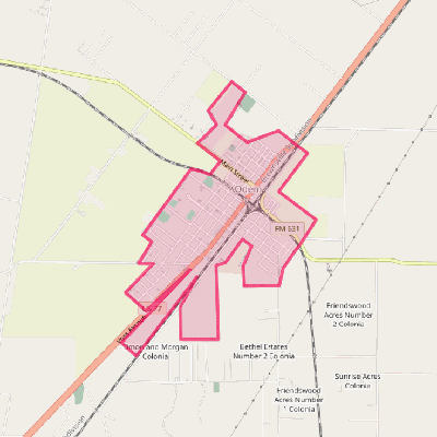 Map of Odem