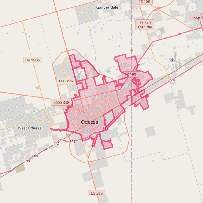 Map of Odessa