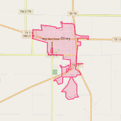 Map of Olney